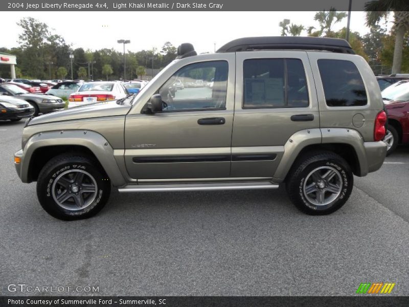 Light Khaki Metallic / Dark Slate Gray 2004 Jeep Liberty Renegade 4x4