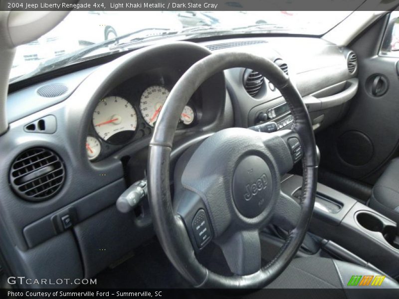 Light Khaki Metallic / Dark Slate Gray 2004 Jeep Liberty Renegade 4x4