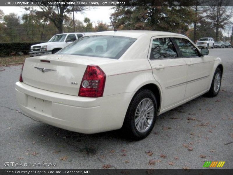 Cool Vanilla White / Dark Khaki/Light Graystone 2008 Chrysler 300 LX