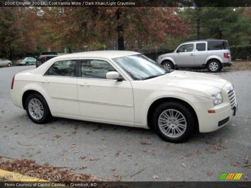 Cool Vanilla White / Dark Khaki/Light Graystone 2008 Chrysler 300 LX