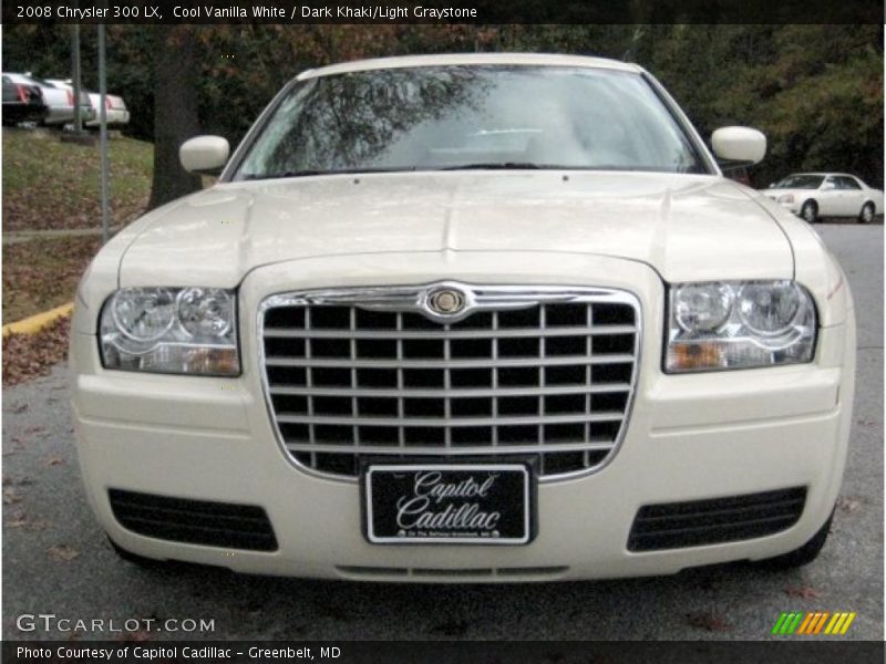 Cool Vanilla White / Dark Khaki/Light Graystone 2008 Chrysler 300 LX