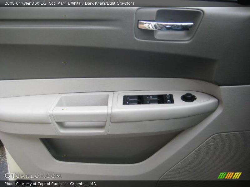 Cool Vanilla White / Dark Khaki/Light Graystone 2008 Chrysler 300 LX