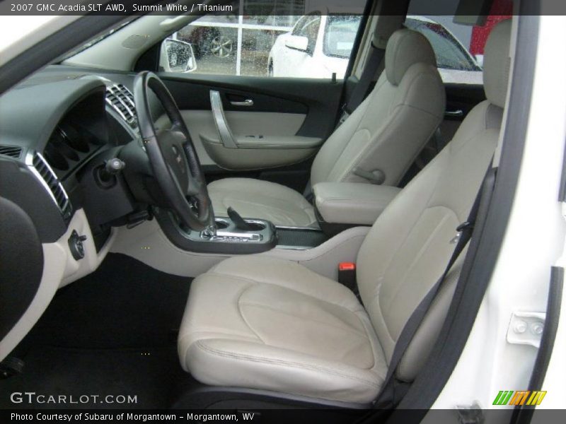 Summit White / Titanium 2007 GMC Acadia SLT AWD