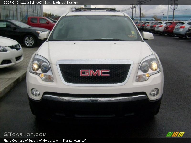 Summit White / Titanium 2007 GMC Acadia SLT AWD