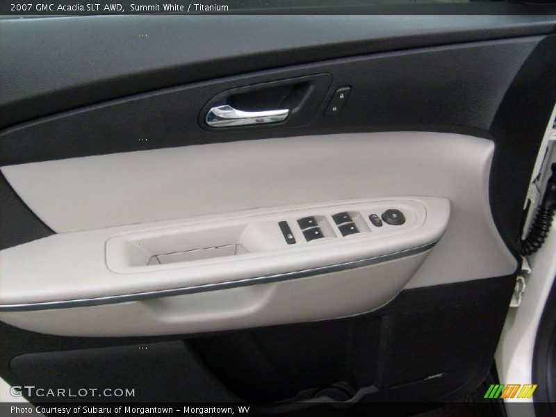 Summit White / Titanium 2007 GMC Acadia SLT AWD