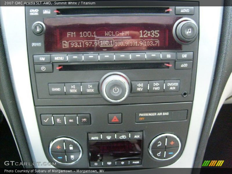 Controls of 2007 Acadia SLT AWD