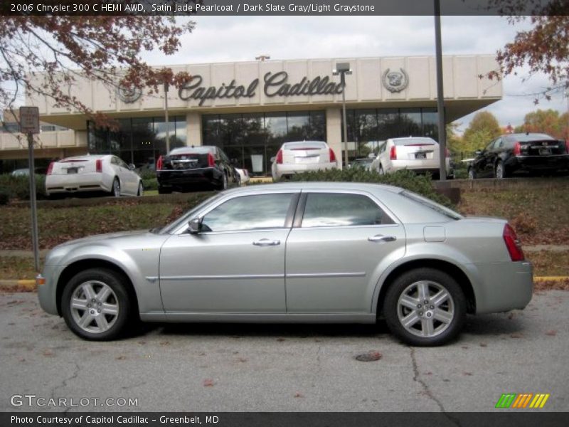 Satin Jade Pearlcoat / Dark Slate Gray/Light Graystone 2006 Chrysler 300 C HEMI AWD