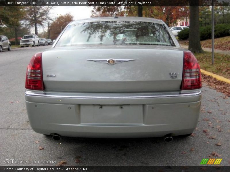 Satin Jade Pearlcoat / Dark Slate Gray/Light Graystone 2006 Chrysler 300 C HEMI AWD