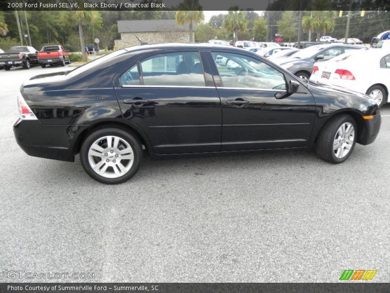 Black Ebony / Charcoal Black 2008 Ford Fusion SEL V6