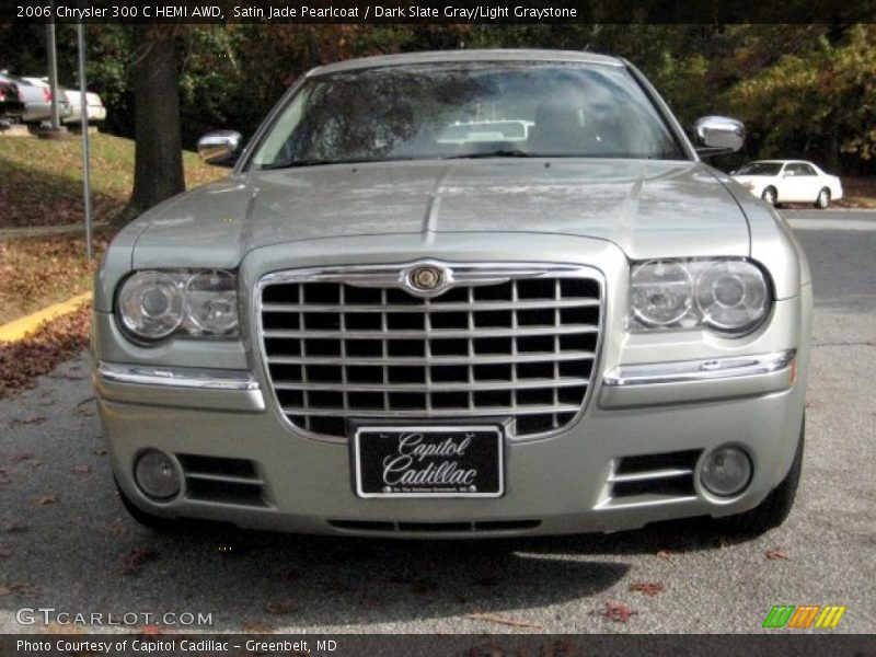 Satin Jade Pearlcoat / Dark Slate Gray/Light Graystone 2006 Chrysler 300 C HEMI AWD