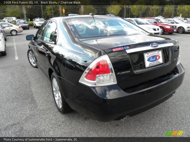 Black Ebony / Charcoal Black 2008 Ford Fusion SEL V6