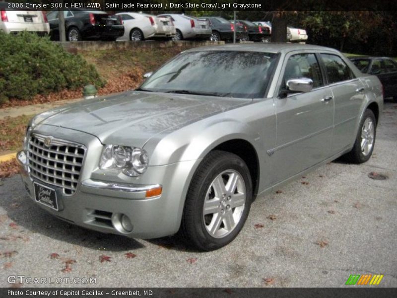 Satin Jade Pearlcoat / Dark Slate Gray/Light Graystone 2006 Chrysler 300 C HEMI AWD