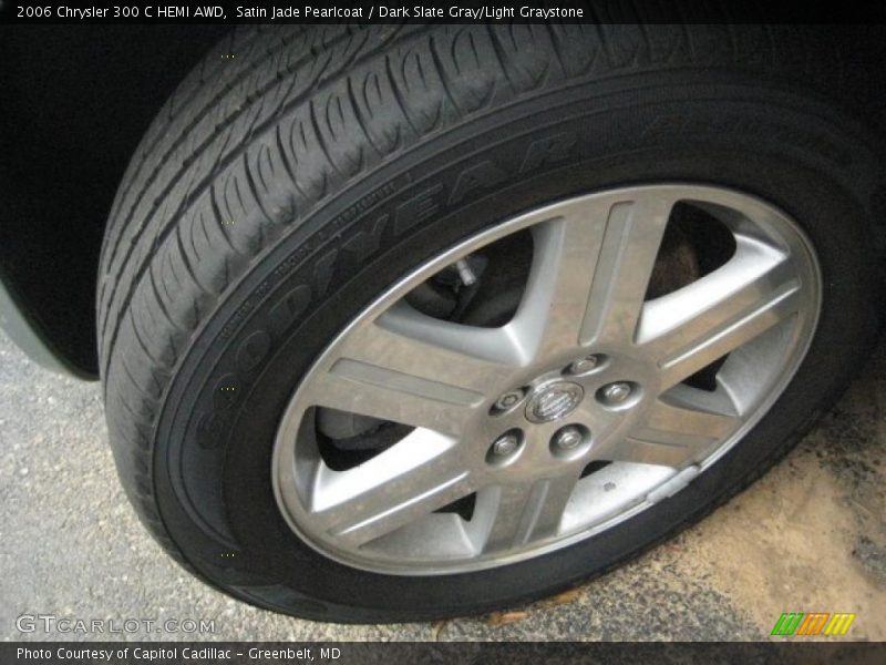 Satin Jade Pearlcoat / Dark Slate Gray/Light Graystone 2006 Chrysler 300 C HEMI AWD