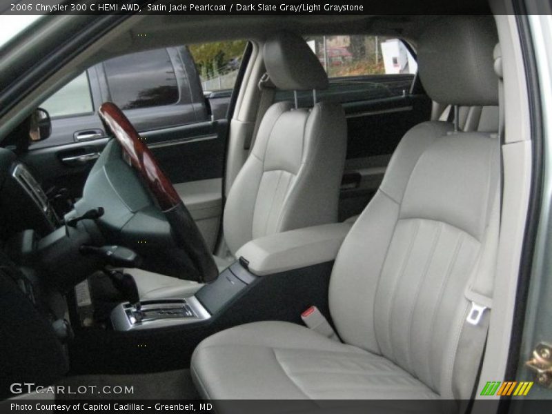 Satin Jade Pearlcoat / Dark Slate Gray/Light Graystone 2006 Chrysler 300 C HEMI AWD