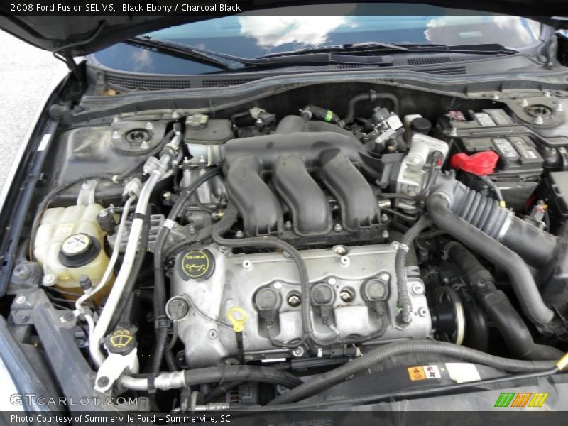 Black Ebony / Charcoal Black 2008 Ford Fusion SEL V6