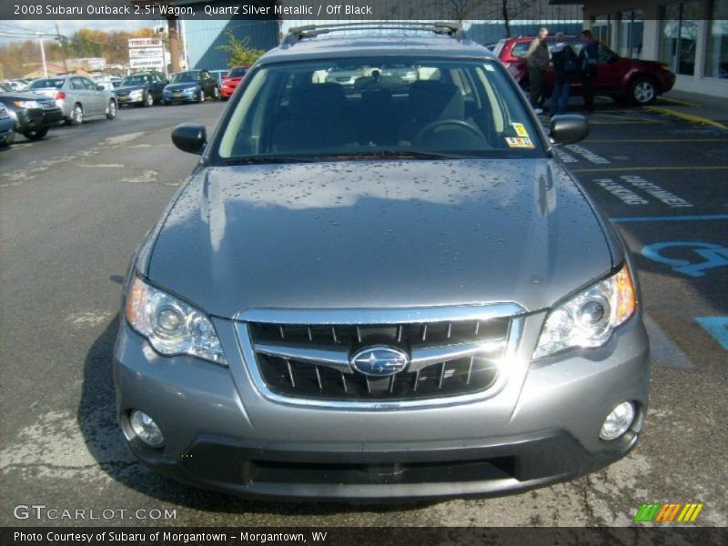 Quartz Silver Metallic / Off Black 2008 Subaru Outback 2.5i Wagon