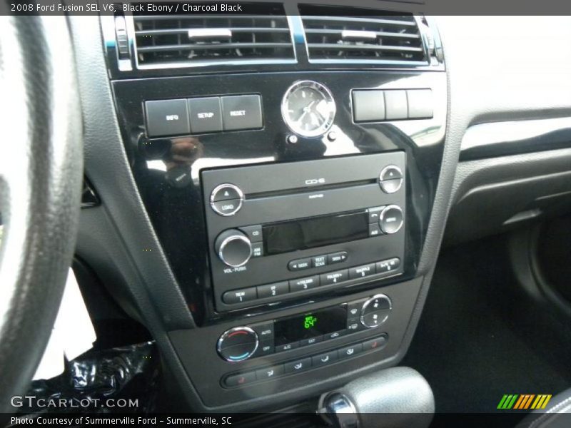 Black Ebony / Charcoal Black 2008 Ford Fusion SEL V6