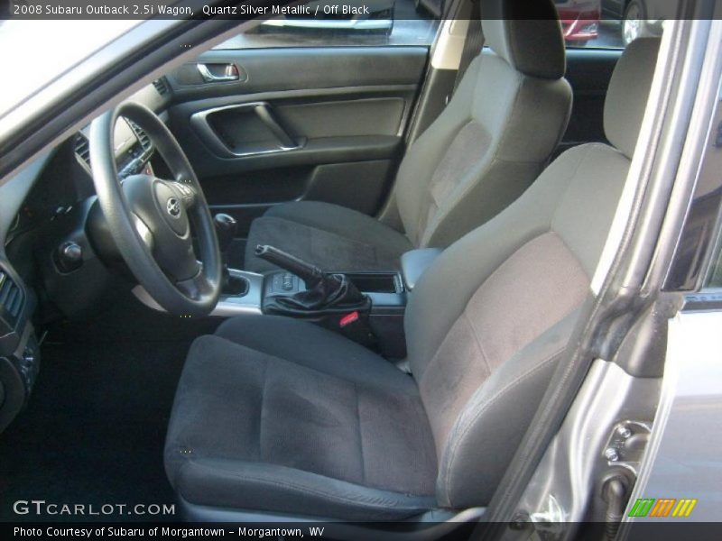 Quartz Silver Metallic / Off Black 2008 Subaru Outback 2.5i Wagon