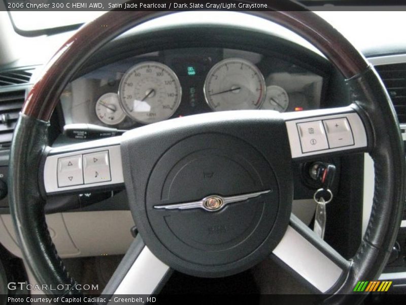 Satin Jade Pearlcoat / Dark Slate Gray/Light Graystone 2006 Chrysler 300 C HEMI AWD