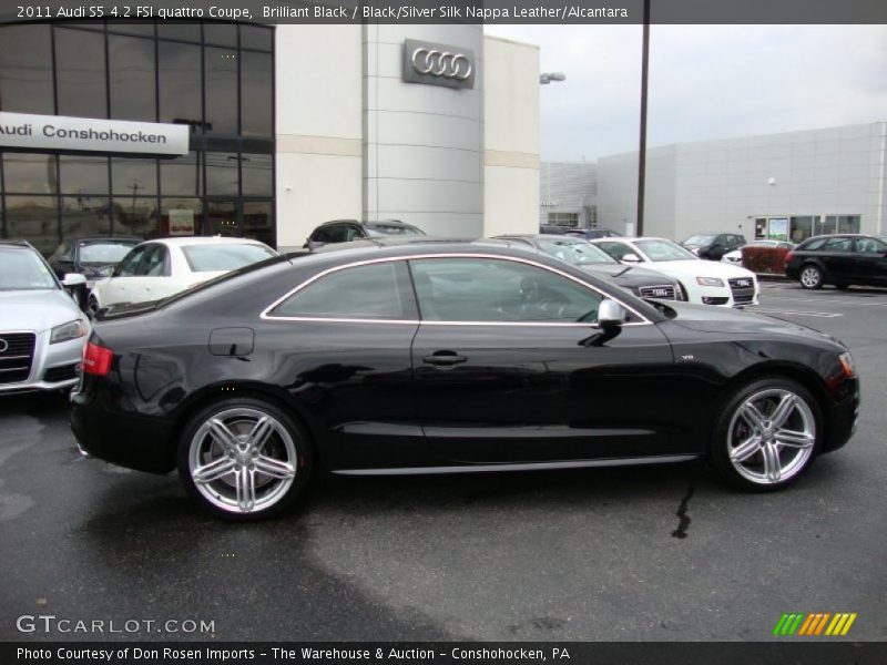 Brilliant Black / Black/Silver Silk Nappa Leather/Alcantara 2011 Audi S5 4.2 FSI quattro Coupe