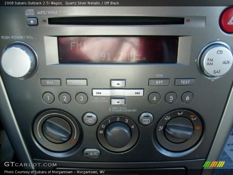 Quartz Silver Metallic / Off Black 2008 Subaru Outback 2.5i Wagon