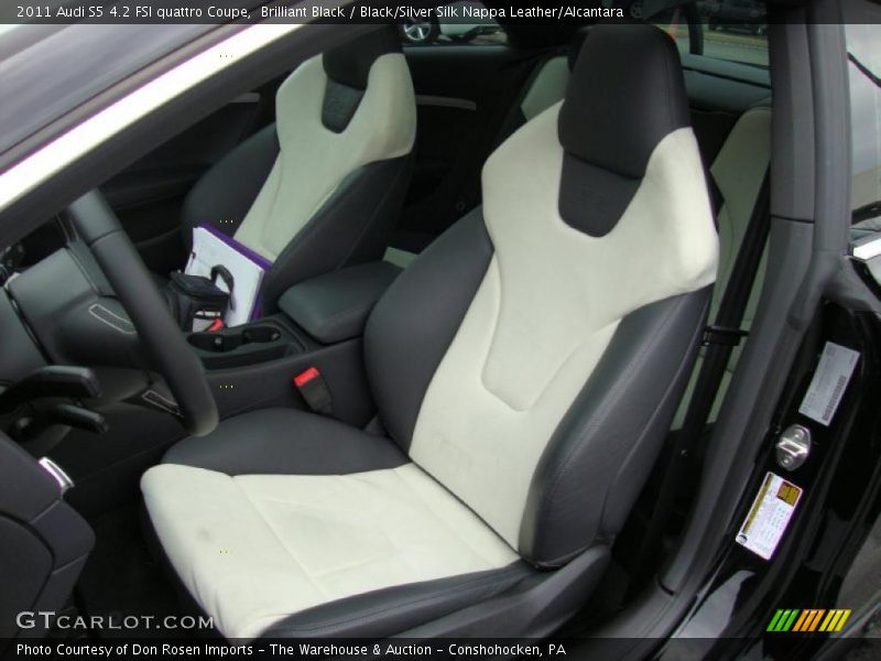  2011 S5 4.2 FSI quattro Coupe Black/Silver Silk Nappa Leather/Alcantara Interior