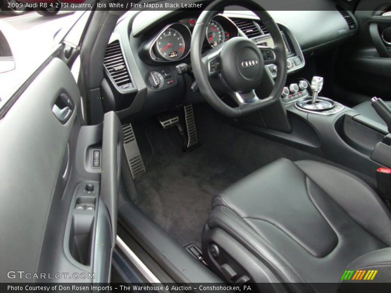 Fine Nappa Black Leather Interior - 2009 R8 4.2 FSI quattro 