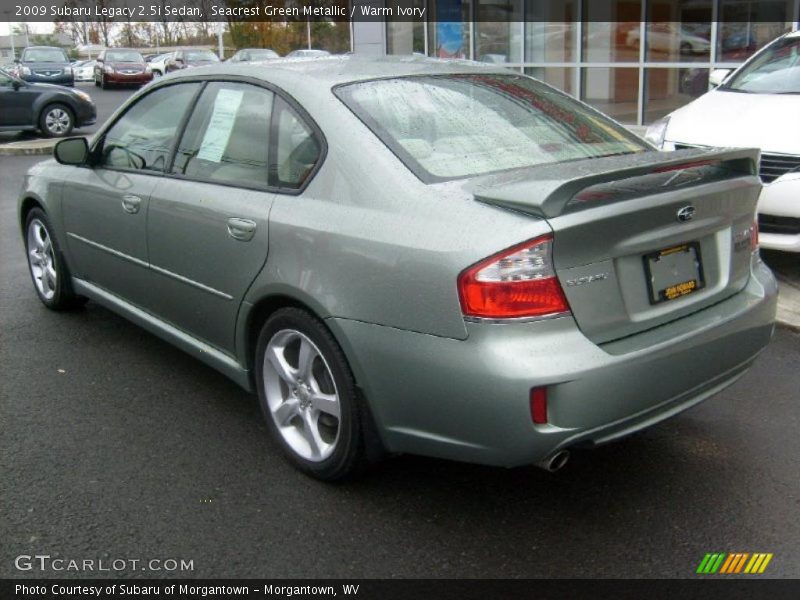 Seacrest Green Metallic / Warm Ivory 2009 Subaru Legacy 2.5i Sedan