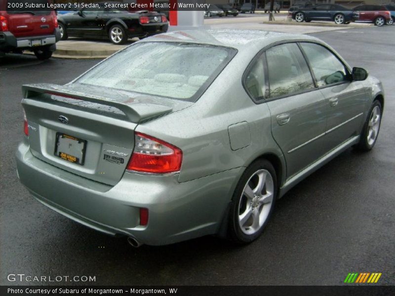 Seacrest Green Metallic / Warm Ivory 2009 Subaru Legacy 2.5i Sedan