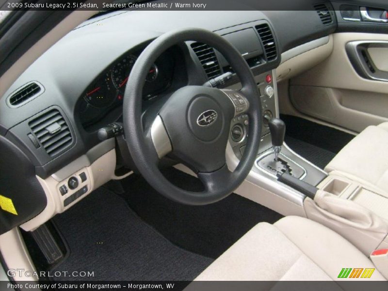 Seacrest Green Metallic / Warm Ivory 2009 Subaru Legacy 2.5i Sedan