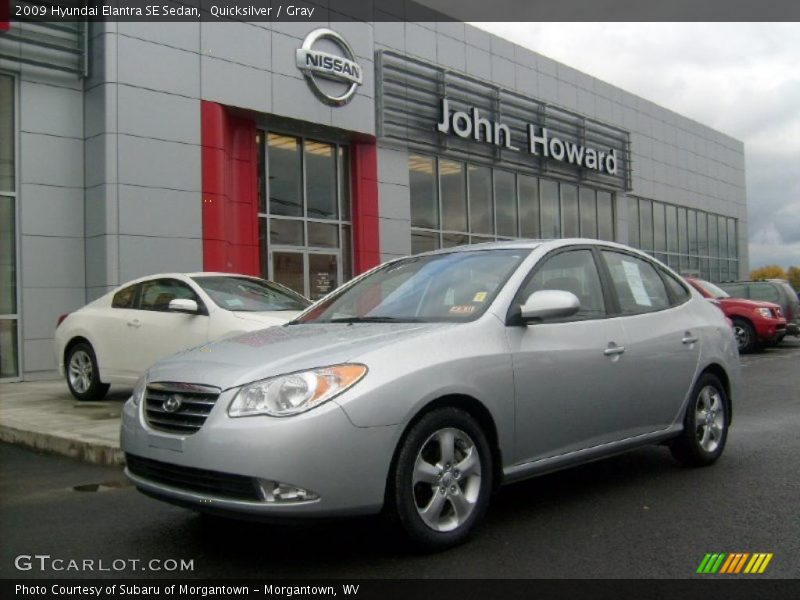 Quicksilver / Gray 2009 Hyundai Elantra SE Sedan