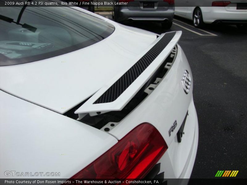 Ibis White / Fine Nappa Black Leather 2009 Audi R8 4.2 FSI quattro
