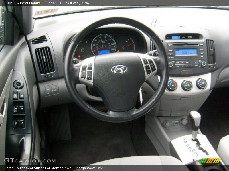 Quicksilver / Gray 2009 Hyundai Elantra SE Sedan