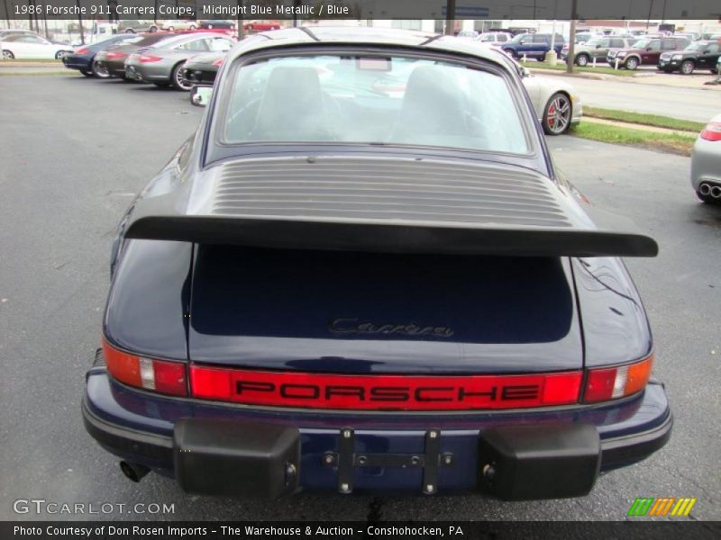  1986 911 Carrera Coupe Midnight Blue Metallic