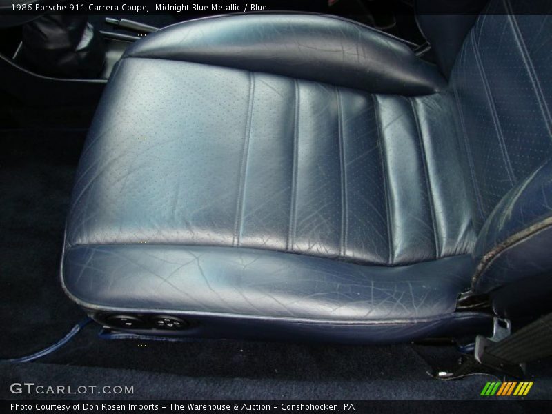  1986 911 Carrera Coupe Blue Interior
