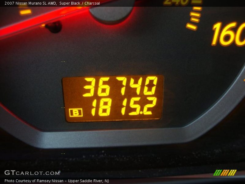Super Black / Charcoal 2007 Nissan Murano SL AWD