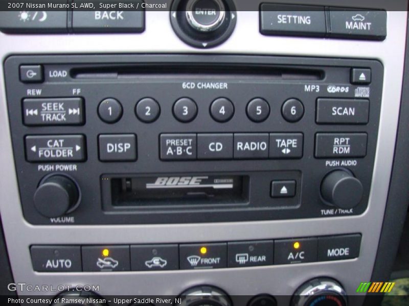 Super Black / Charcoal 2007 Nissan Murano SL AWD