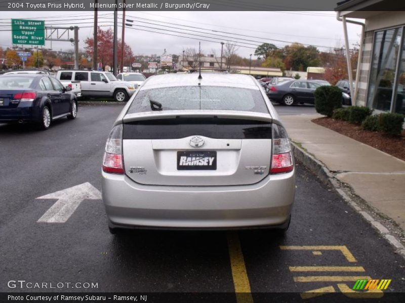 Millenium Silver Metallic / Burgundy/Gray 2004 Toyota Prius Hybrid