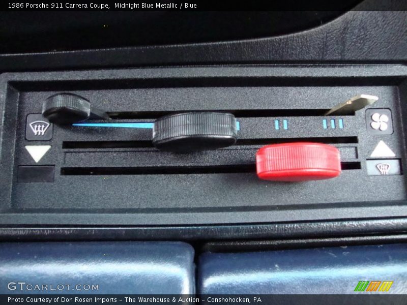 Controls of 1986 911 Carrera Coupe