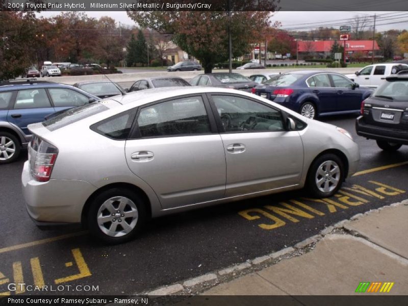 Millenium Silver Metallic / Burgundy/Gray 2004 Toyota Prius Hybrid