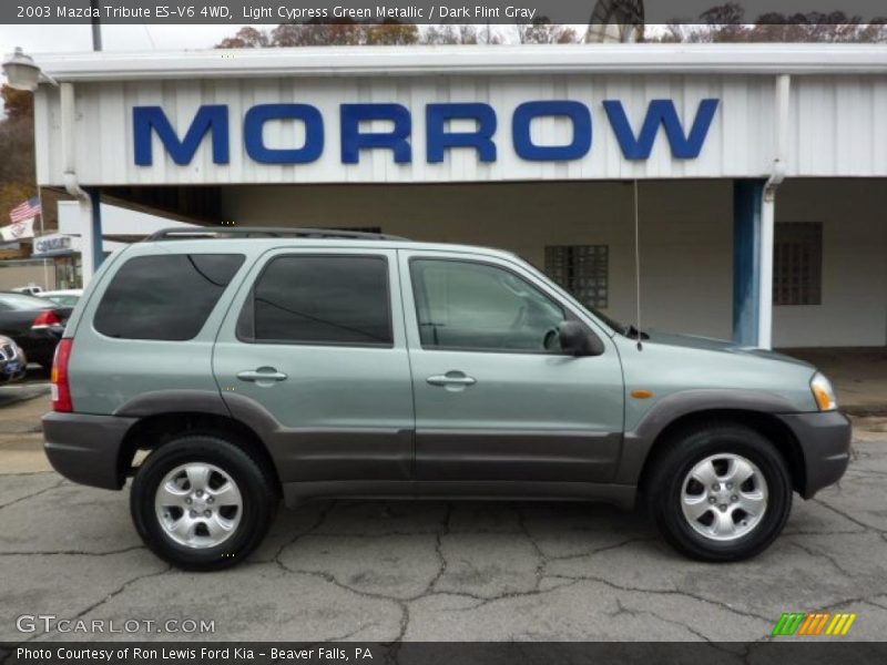 Light Cypress Green Metallic / Dark Flint Gray 2003 Mazda Tribute ES-V6 4WD