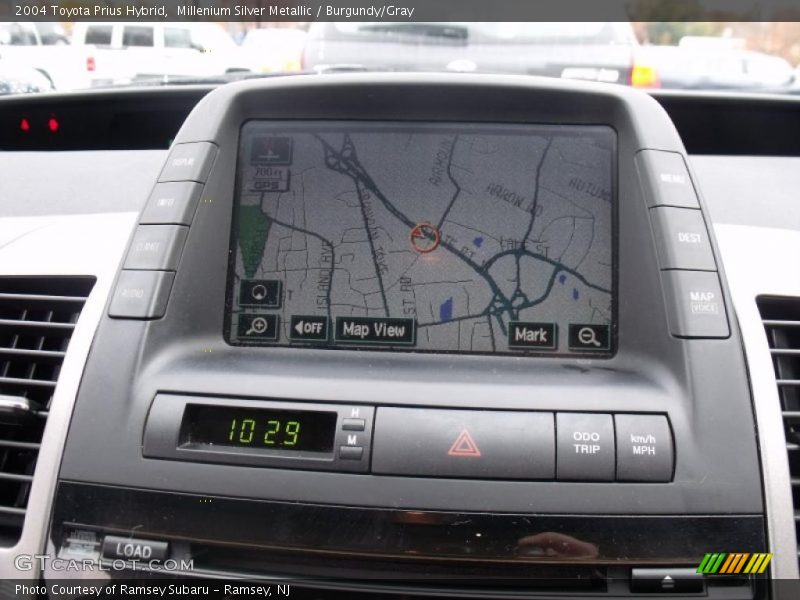 Millenium Silver Metallic / Burgundy/Gray 2004 Toyota Prius Hybrid