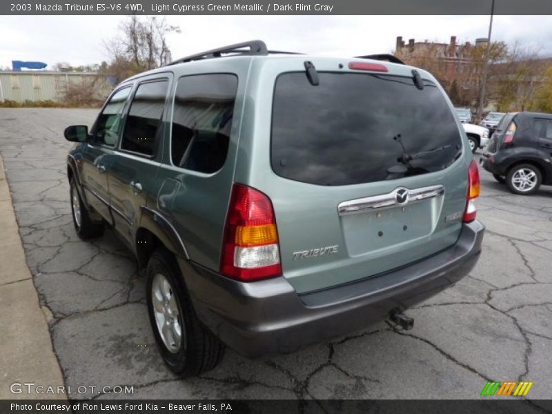 Light Cypress Green Metallic / Dark Flint Gray 2003 Mazda Tribute ES-V6 4WD