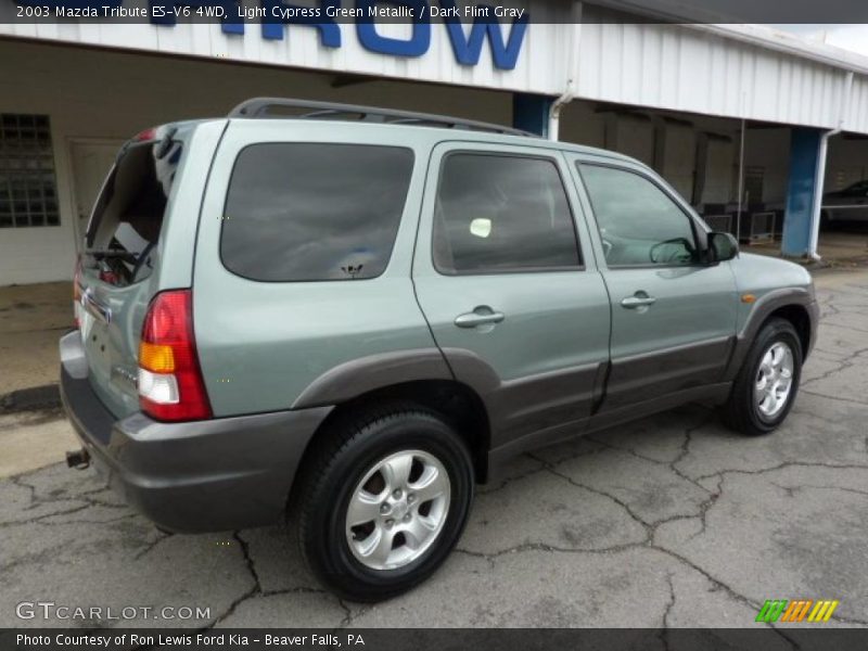 Light Cypress Green Metallic / Dark Flint Gray 2003 Mazda Tribute ES-V6 4WD