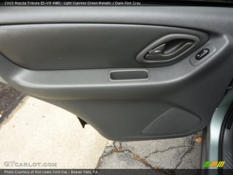 Light Cypress Green Metallic / Dark Flint Gray 2003 Mazda Tribute ES-V6 4WD