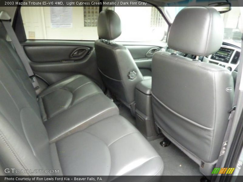 Light Cypress Green Metallic / Dark Flint Gray 2003 Mazda Tribute ES-V6 4WD