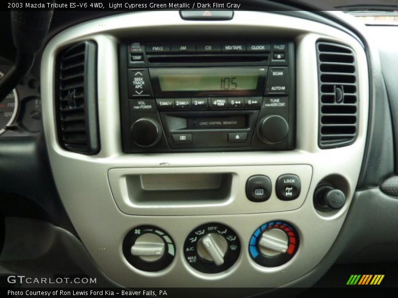 Light Cypress Green Metallic / Dark Flint Gray 2003 Mazda Tribute ES-V6 4WD
