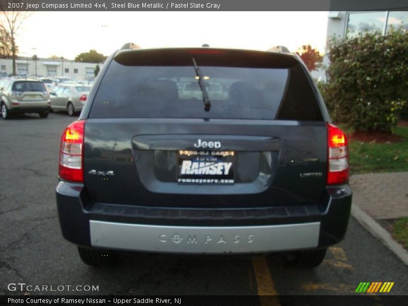 Steel Blue Metallic / Pastel Slate Gray 2007 Jeep Compass Limited 4x4