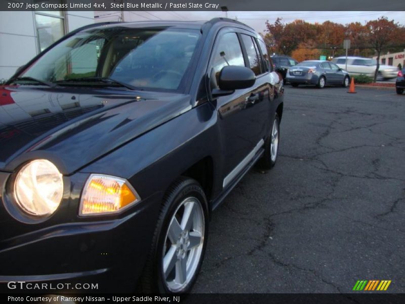 Steel Blue Metallic / Pastel Slate Gray 2007 Jeep Compass Limited 4x4