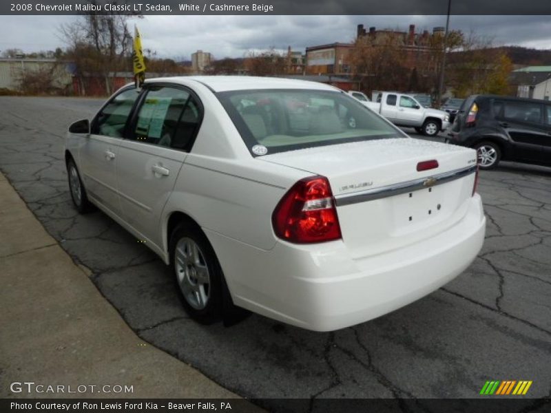 White / Cashmere Beige 2008 Chevrolet Malibu Classic LT Sedan